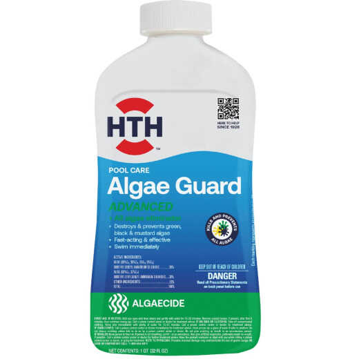 HTH Pool Care Algae Guard Advanced 32 Oz. Liquid Algae Control