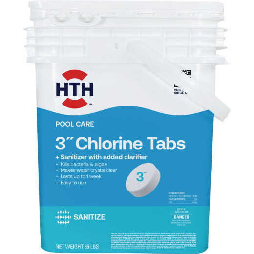 HTH Pool Care 3 In. 35 Lb. Chlorine Tabs